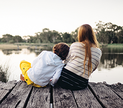 kids on a dock
